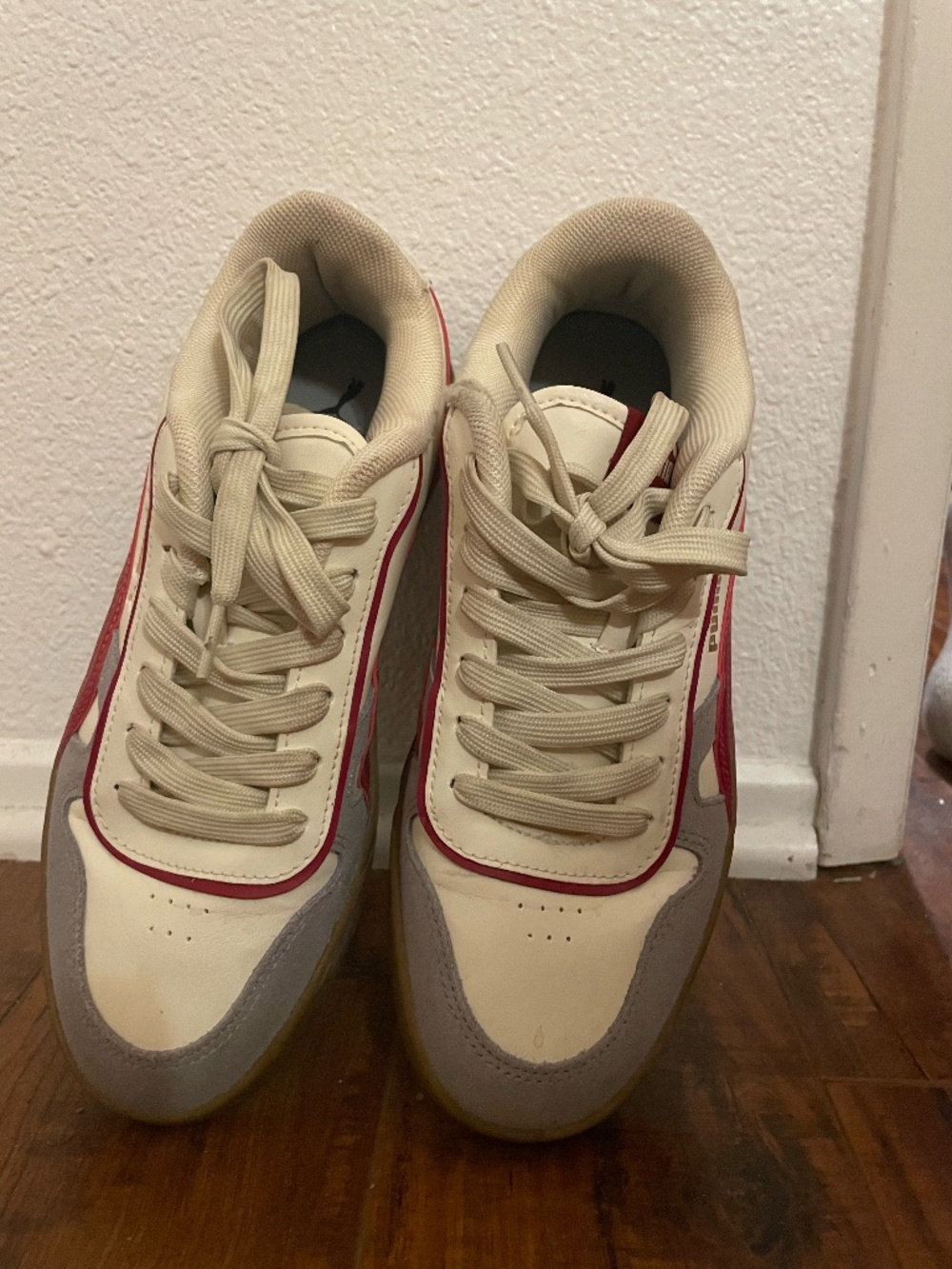 Puma sneaker shoes red and grey